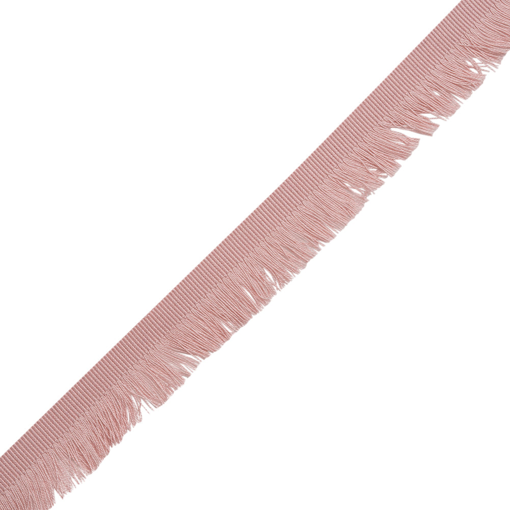 Cotton Grosgrain Ribbon with Fringe Made in Italy - 0.875