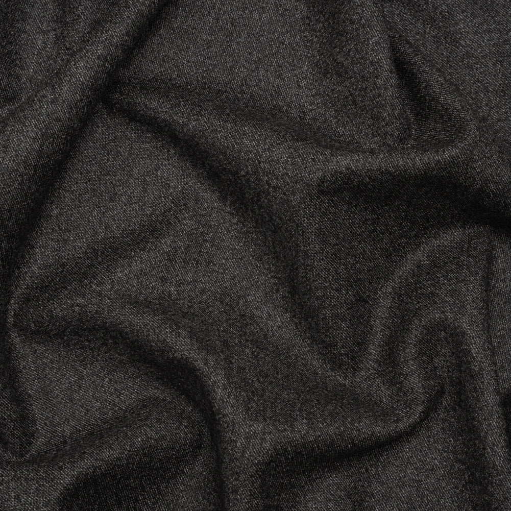 Super 130s Wool Suiting Made in Italy - Heathered Charcoal - Deadstock - Joann Fabrics