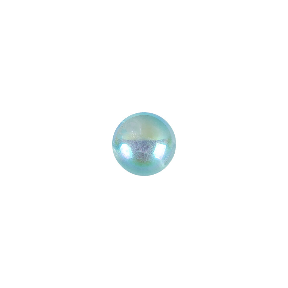European AB Blue Self Back Glass Button - 14L/9mm - Joann Fabrics