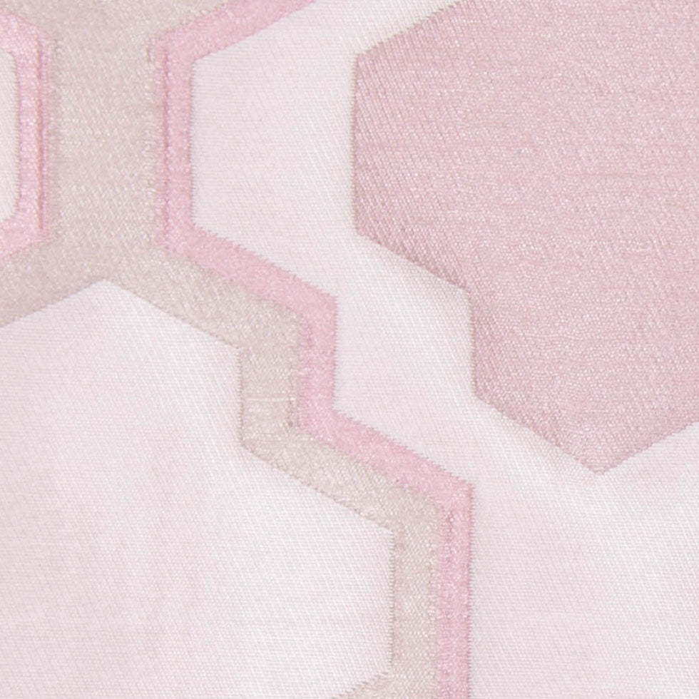 Ivory and Pink Geometric Lines and Shapes Satiny Brocade - Joann Fabrics