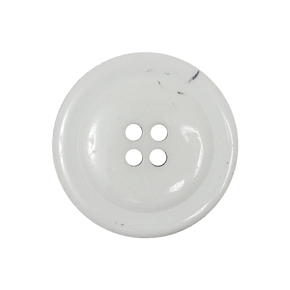 White and Black 4-Hole Plastic Button - 40L/25.5mm - Joann Fabrics