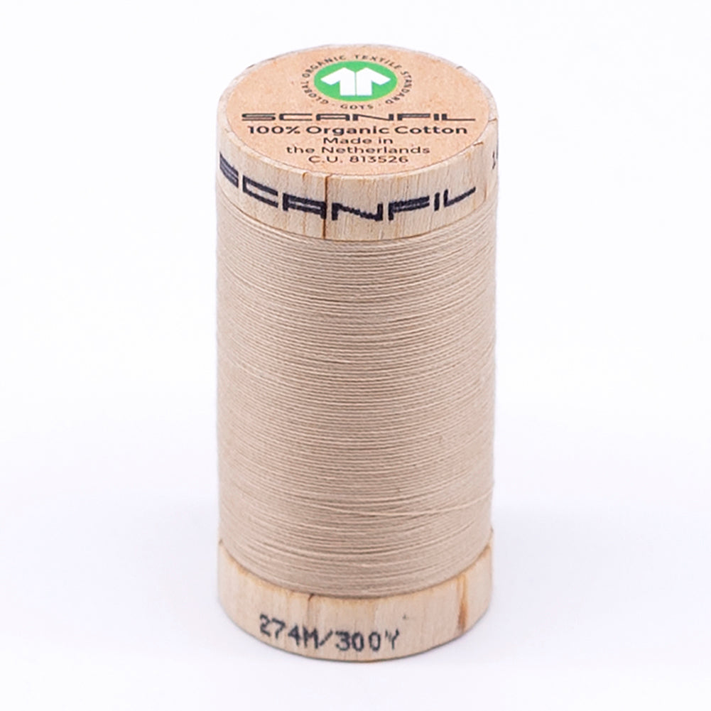 SCANFIL® 30wt Organic Pima Cotton Thread 300 yds - 4873 Ivory Cream - Joann Fabrics
