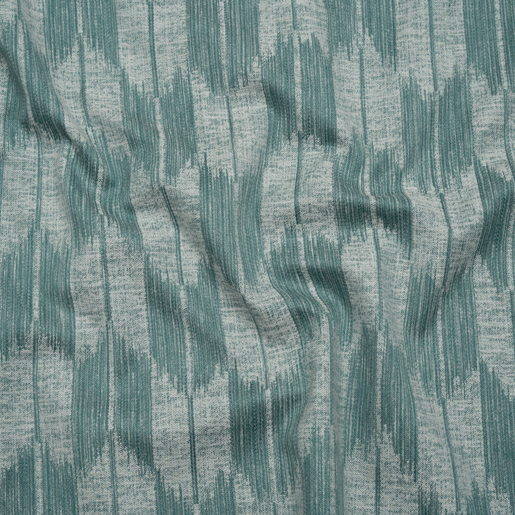 Cotton Blend Home Decor Jacquard - Kingfisher Ikat Checks - British Imported - Joann Fabrics