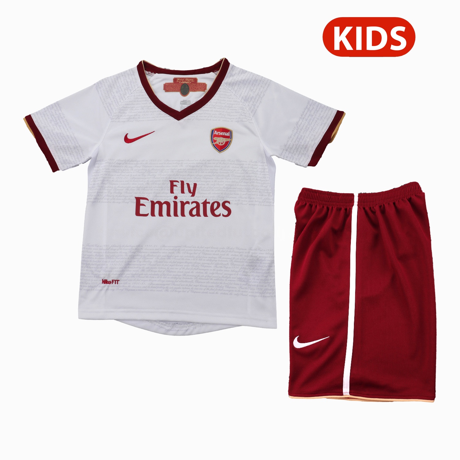 Retro Arsenal 2007-08 Away Kids Kit - UnitedFutballJersey