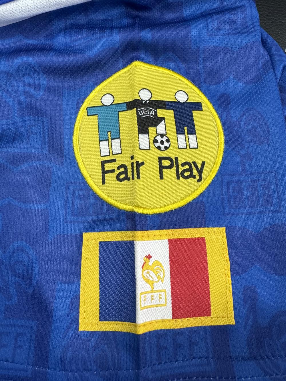 1996 Retro France Home Football Shirt 1:1 Thai Quality