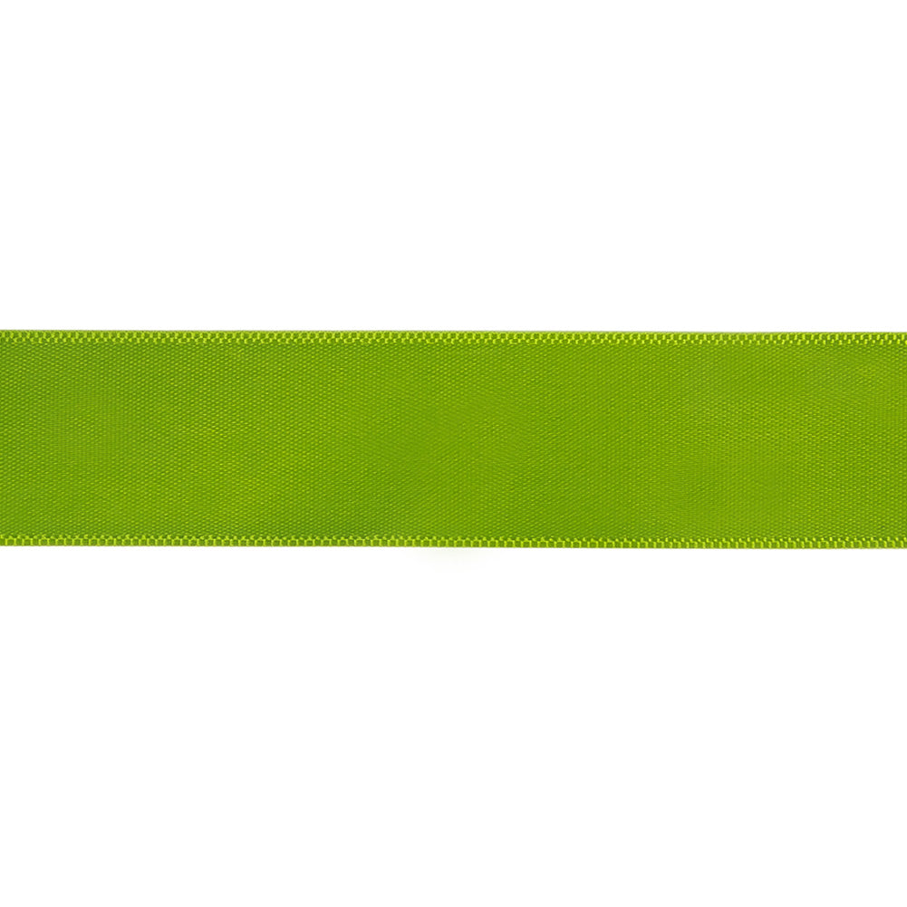 Lime Single Faced Satin Ribbon - 0.875