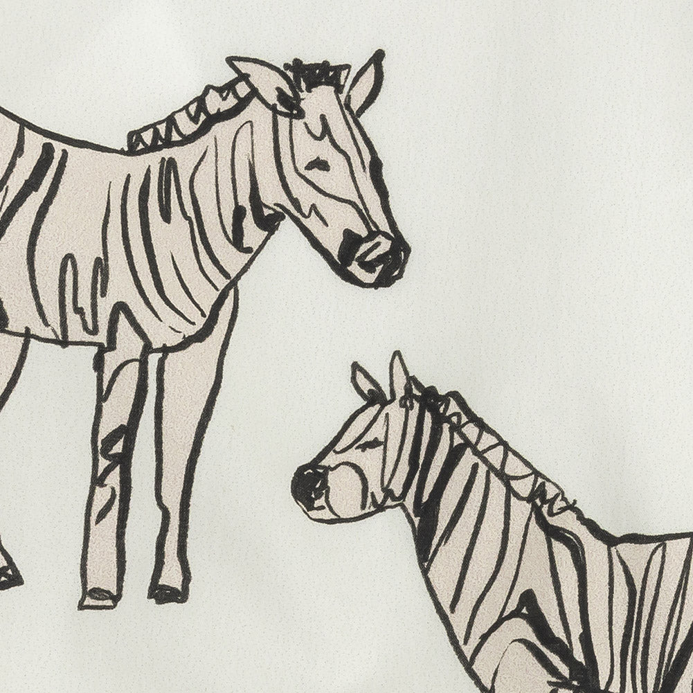Mood Exclusive White Zany Zebras Cotton Poplin - Joann Fabrics