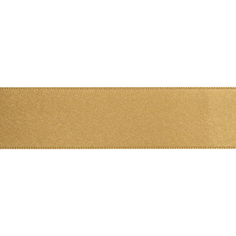 Gold Double Face French Satin Ribbon - 1