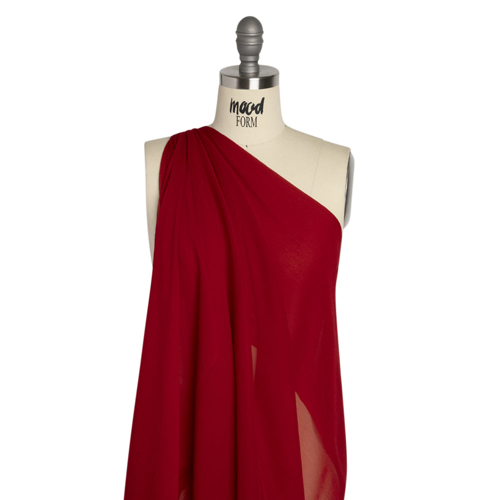 Crinkled Silk Chiffon - Tango Red - Premium Collection - Joann Fabrics