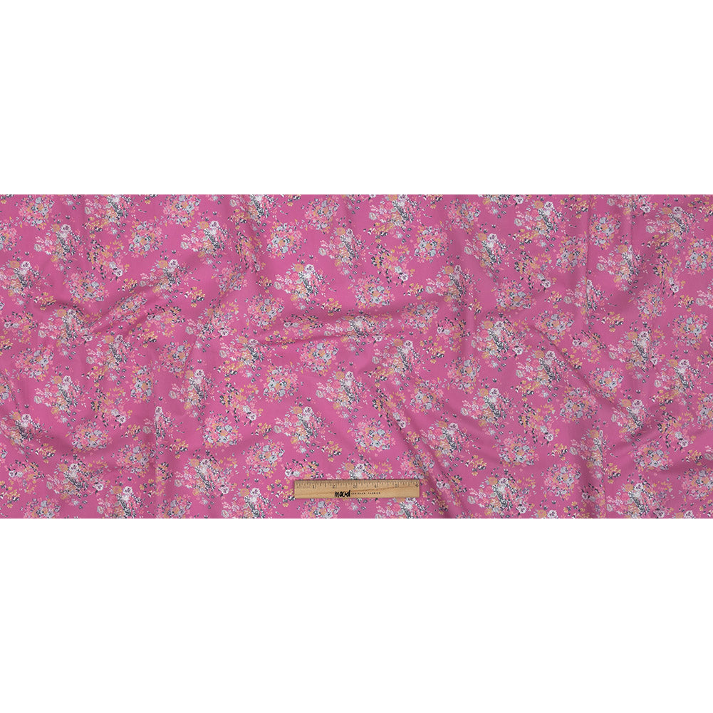 Cotton Poplin Print - Pink Flower Bunches - Mood Exclusive Auspicious Arrangements - Joann Fabrics