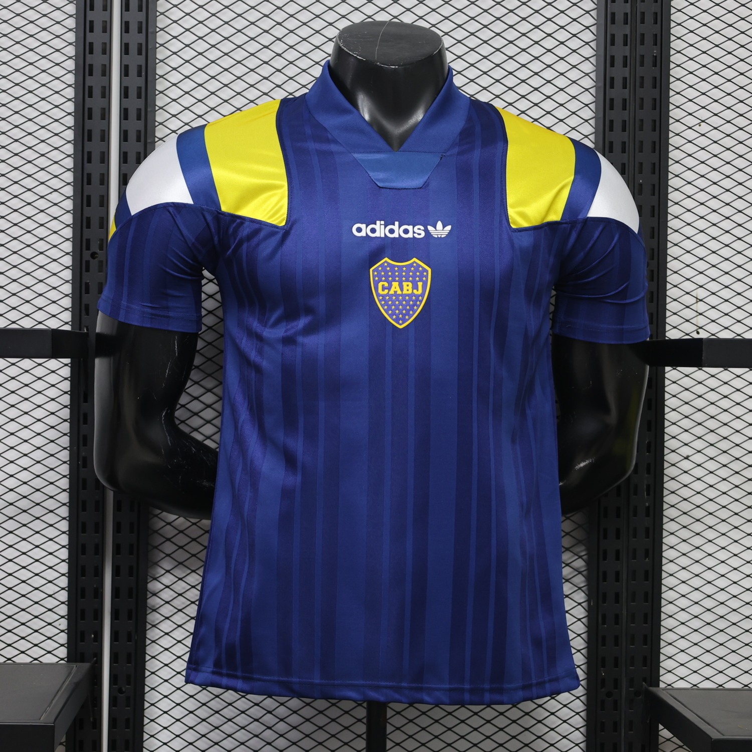 Boca Juniors 26-27 Blue Yellow Retro Style Casual Jersey - Player Version - UnitedFutballJersey