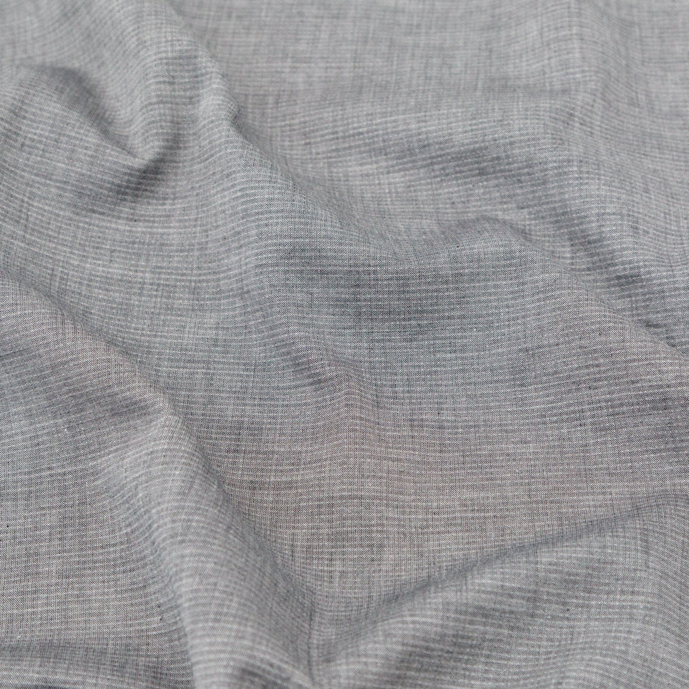 Rag & Bone Heathered Gray and White Lightweight Cotton Double Cloth - Joann Fabrics