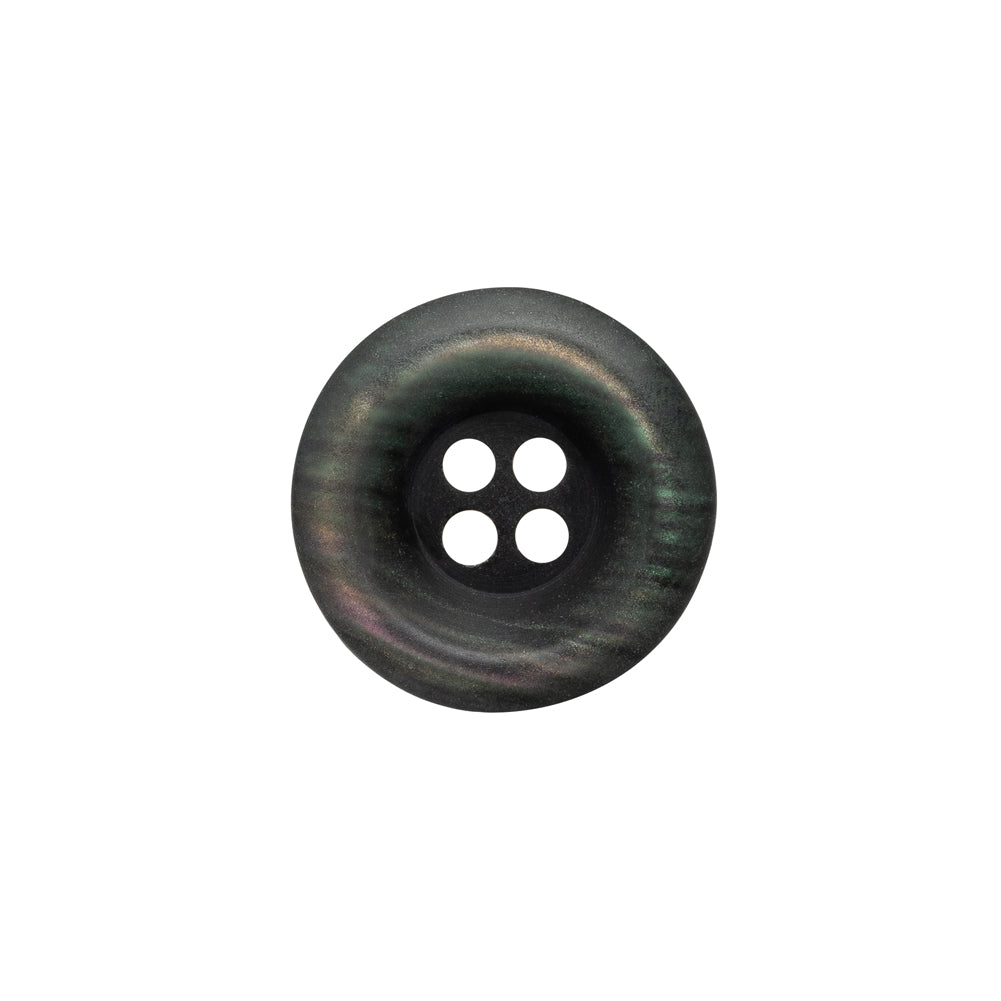 Rolled Rim 4-Hole Plastic Button - Silver and Gray Iridescent - 28L/18mm - Joann Fabrics