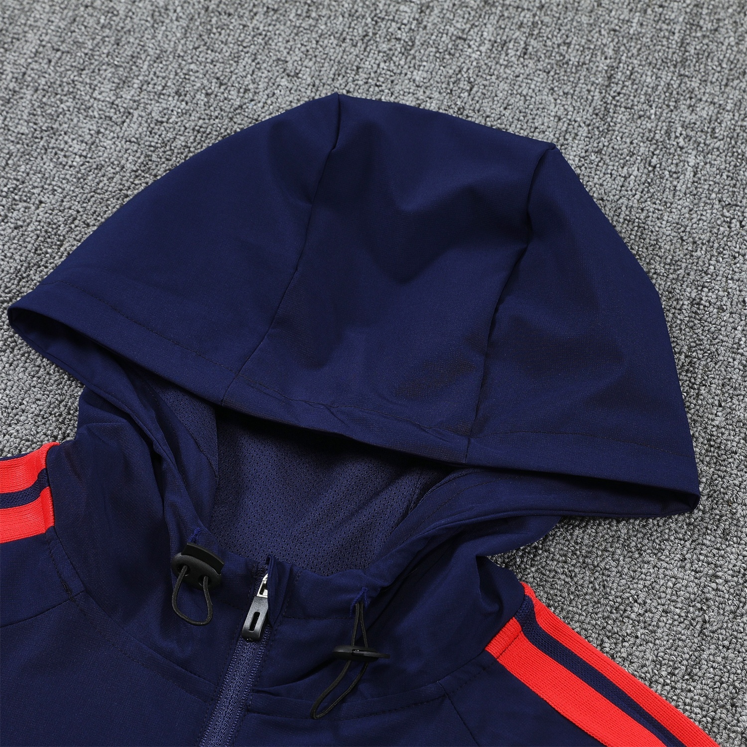 Colombia 2026 Hooded Windbreaker Training Set - Dark Blue and Pants - UnitedFutballJersey