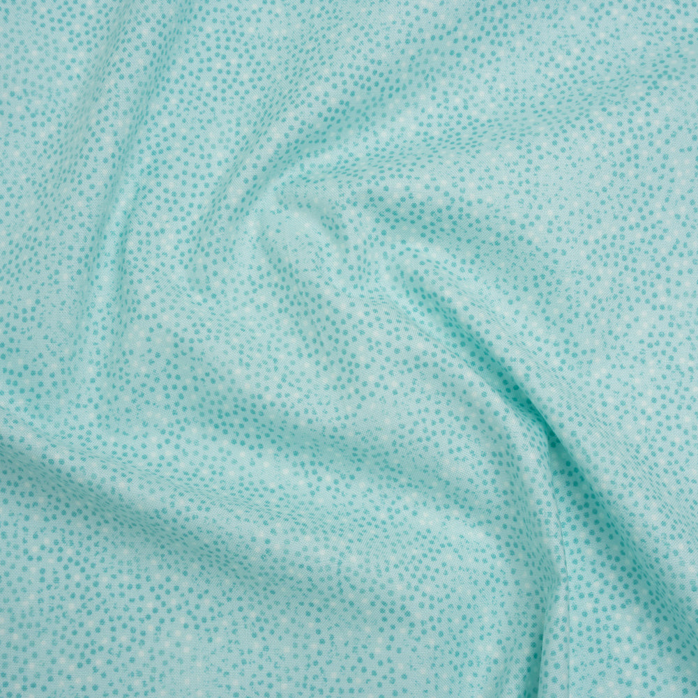 Printed Quilting Cotton by Patrick Lose for Northcott - Aquamarine Ditsy Dots - Tonal Trios Collection - Joann Fabrics