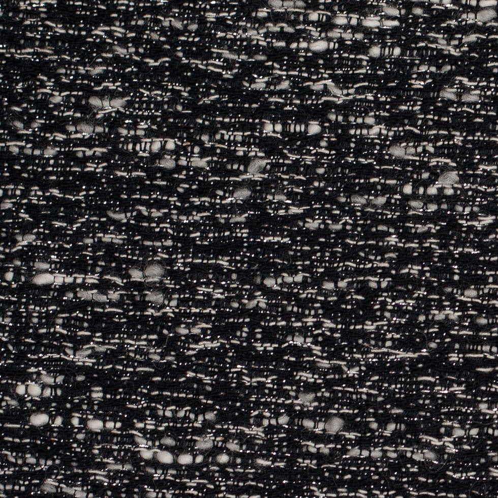 Italian Black/White Metallic Wool Woven - Joann Fabrics