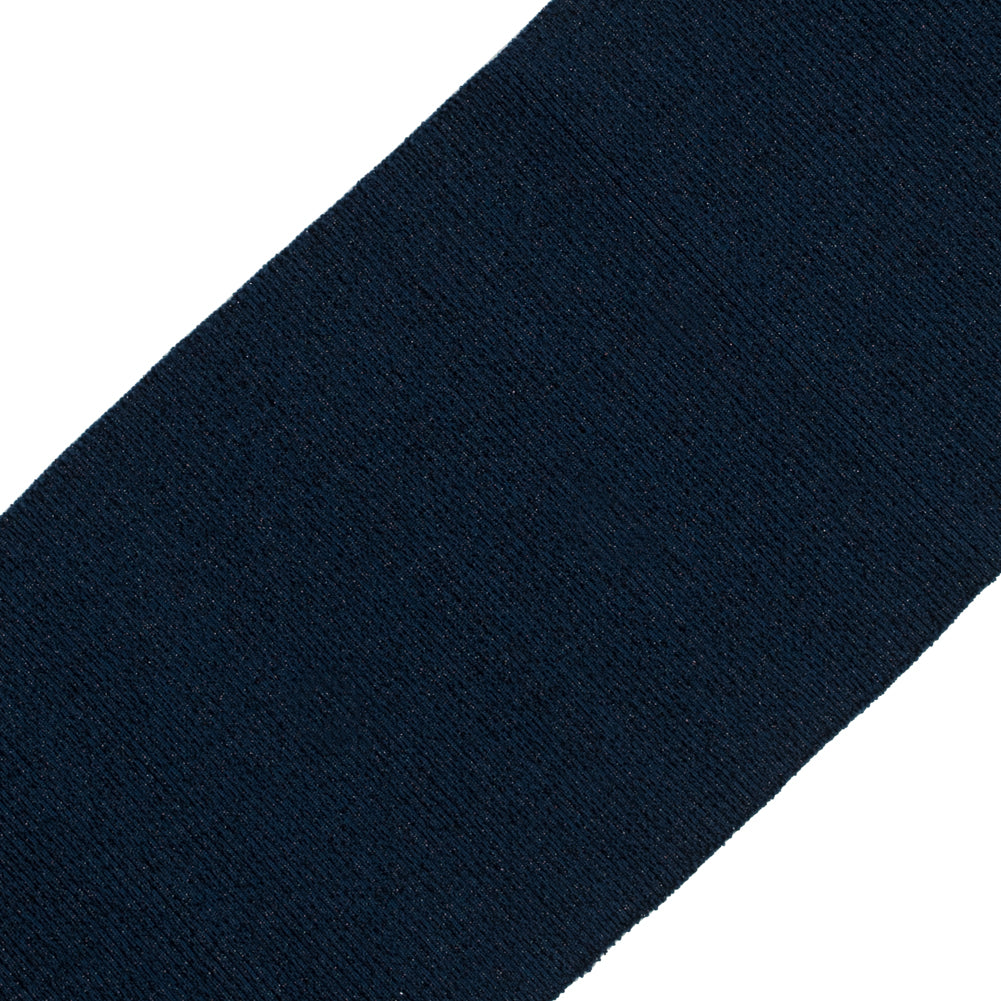 Navy Sparkle Rib Knit Trim - 7