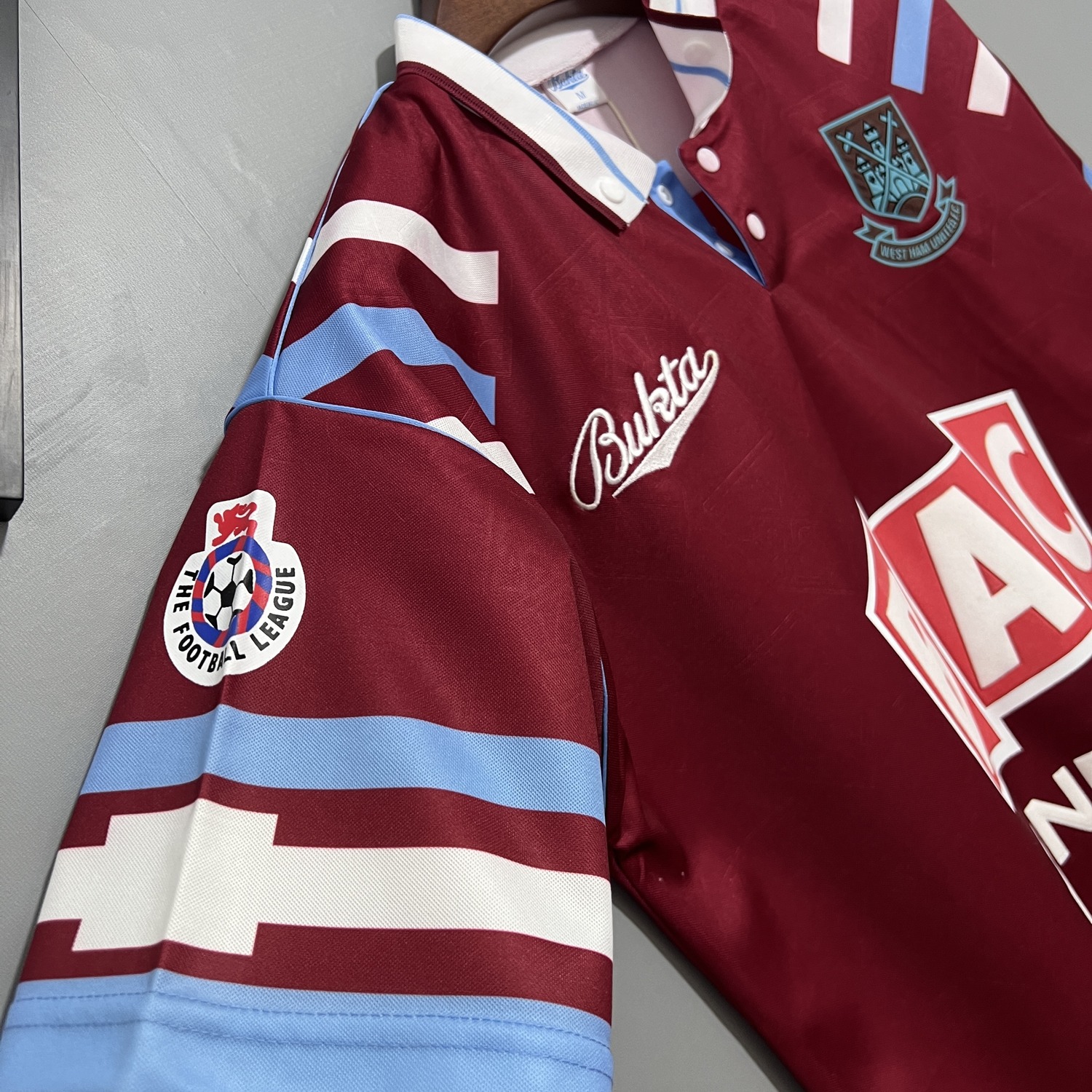 Retro West Ham United 1991-92 Home Jersey - UnitedFutballJersey