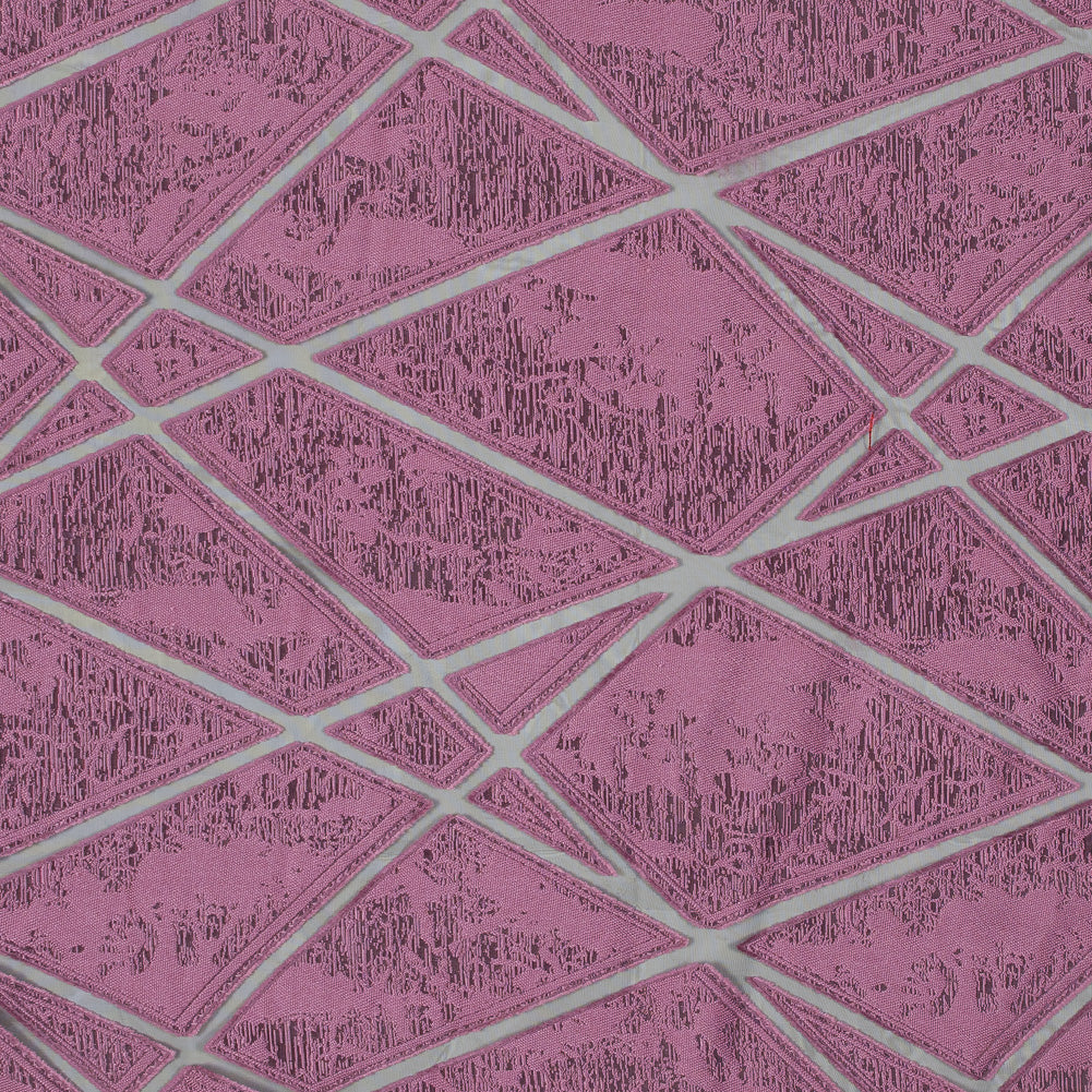 Pink Geometric Burnout Jacquard - Joann Fabrics
