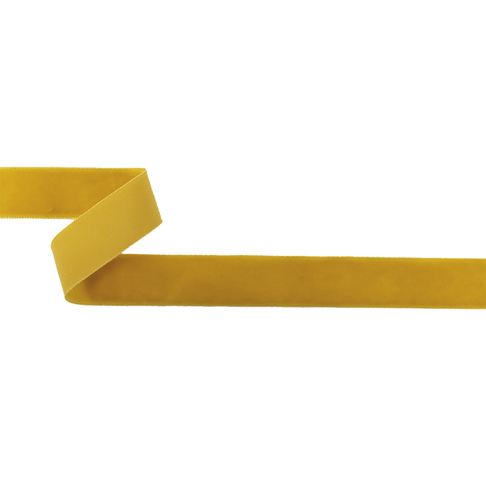 Single Faced Velvet Ribbon Made in Italy - 7/8