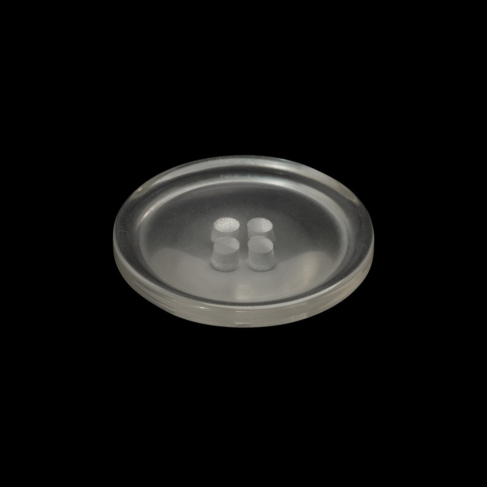 Plastic 4-Hole Button Made in Italy - 36L/23mm - Clear White - Joann Fabrics