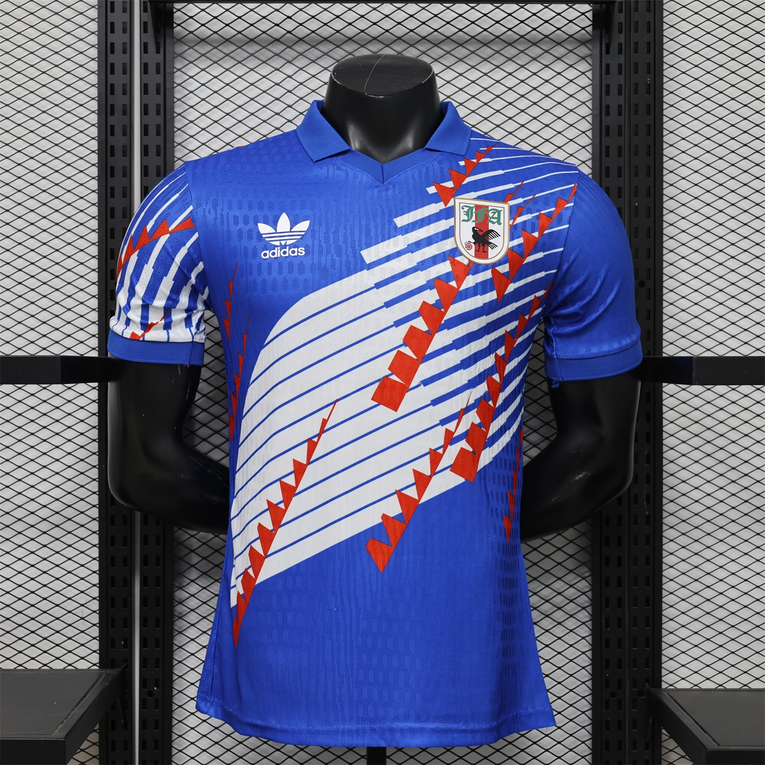Japan 2026 Red-White Stripes Blue Special Jersey - Player Version - UnitedFutballJersey