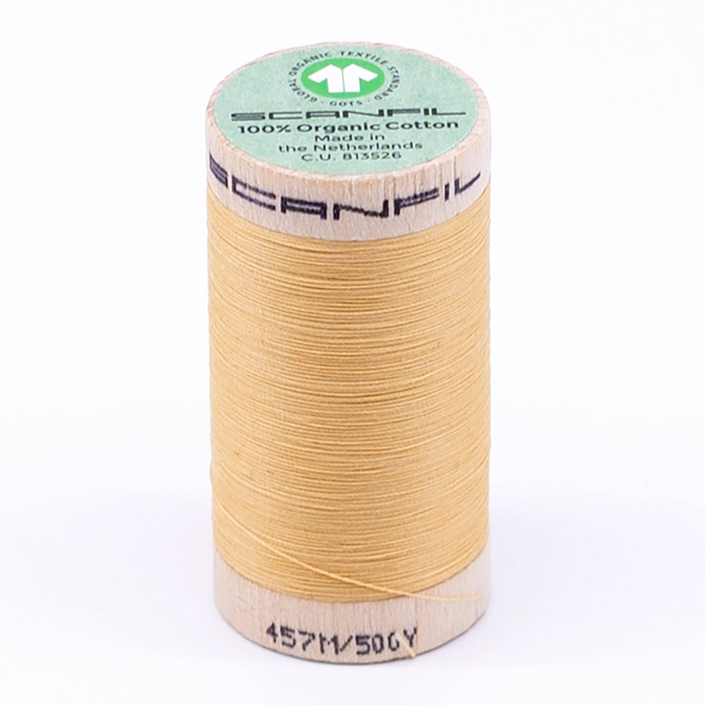SCANFIL® 50wt Organic Pima Cotton Thread 500 yds - 4802 Cornsilk - Joann Fabrics