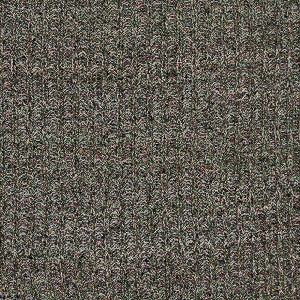 Italian Green and Pink Chunky Wool Knit - Joann Fabrics