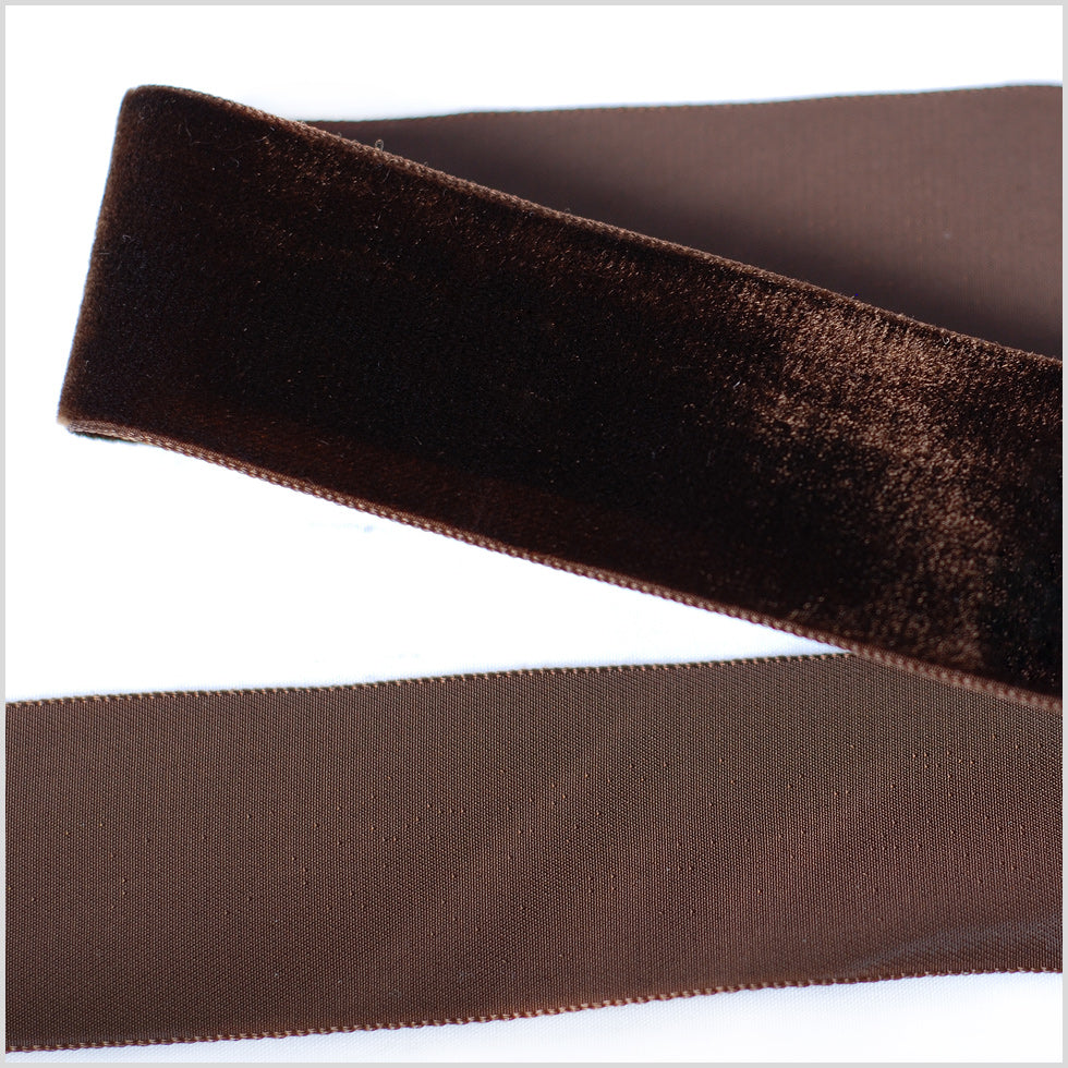 Single Faced Velvet Ribbon Made in Italy - 1.5