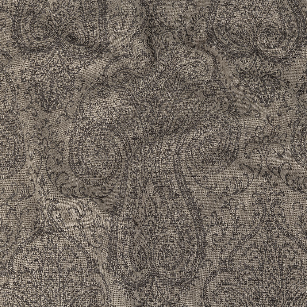 Drapery Jacquard - Graphite Damask - British Imported - Joann Fabrics