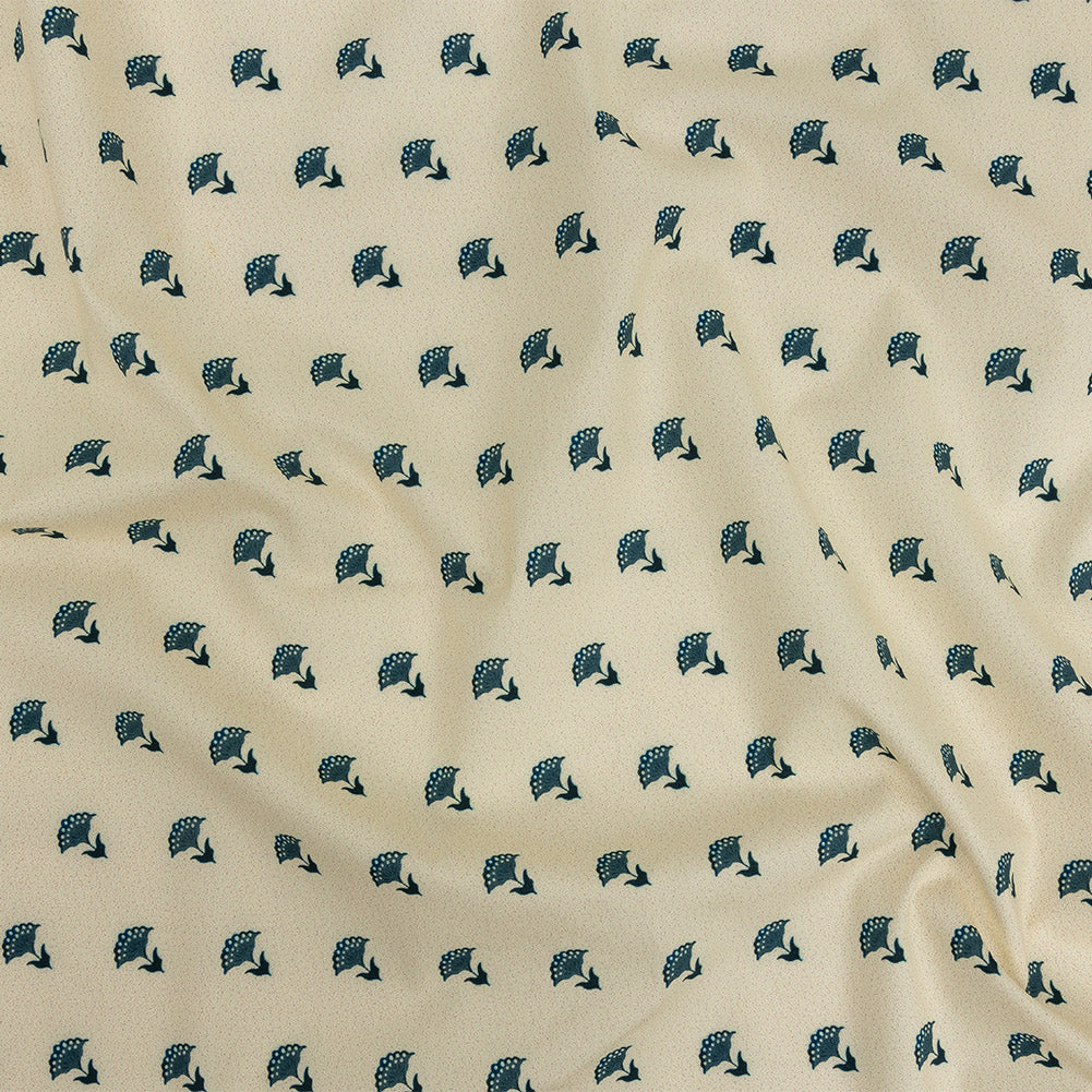 Mood Exclusive Impala Floral Fans Stretch Cotton Poplin - Joann Fabrics