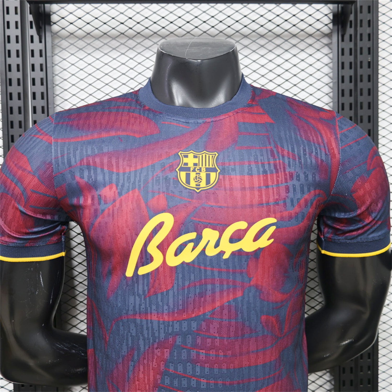 Barcelona 26-27 Barça Indigo Bloom Special Jersey - Player Version - UnitedFutballJersey
