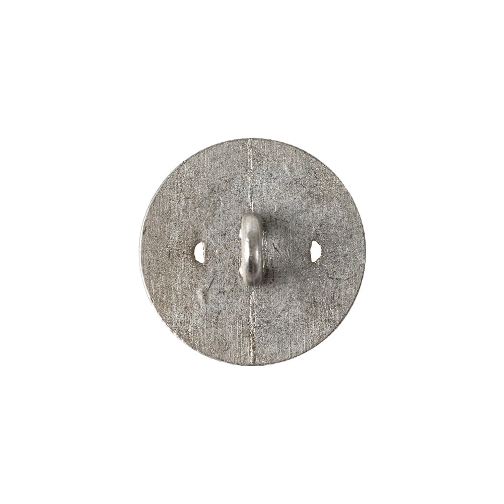 Italian Silver Faux Rope Textured Shank Back Metal Button - 30L/19mm - Joann Fabrics