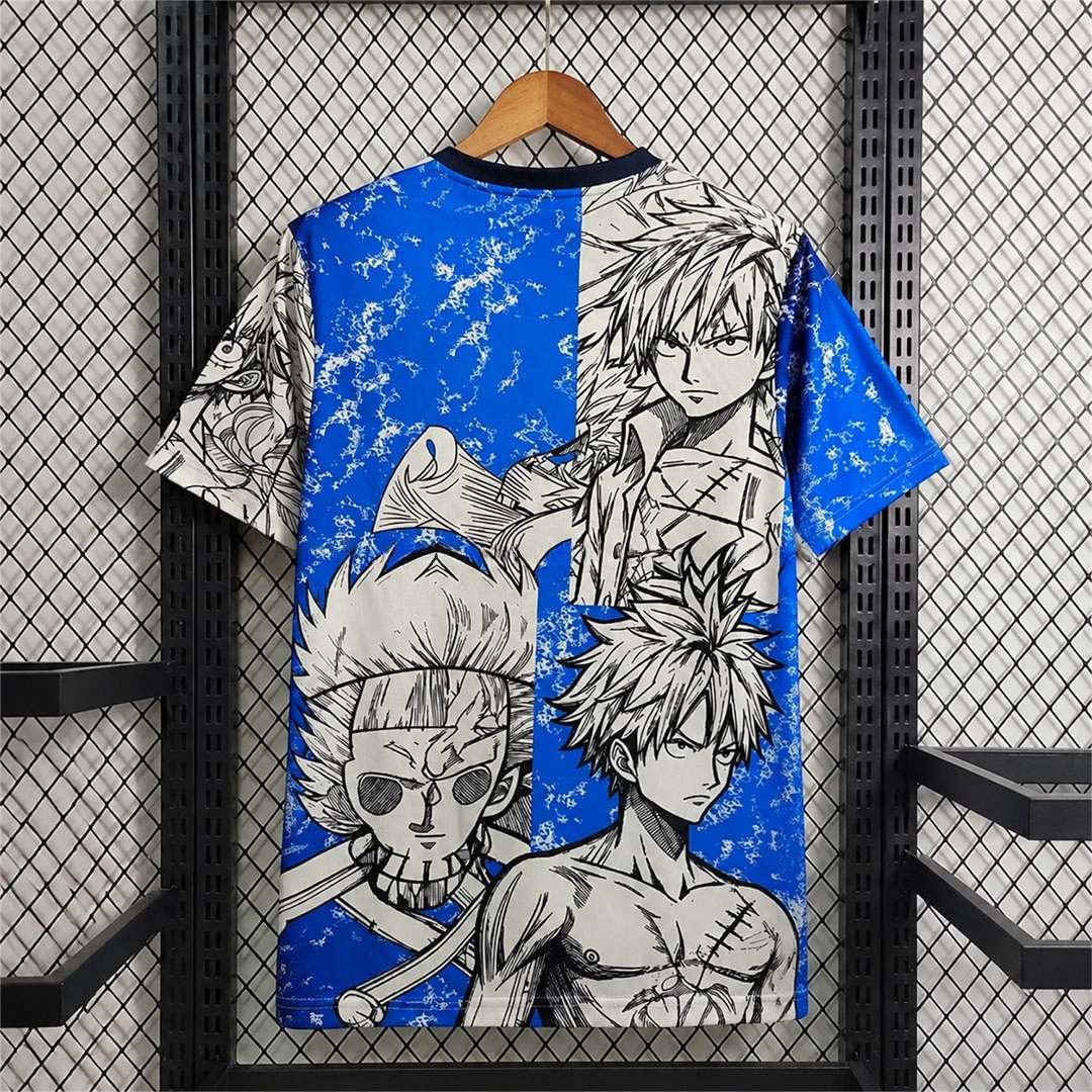 Japan 2026 Scar Luffy Blue White Special Jersey - Fans Version - UnitedFutballJersey