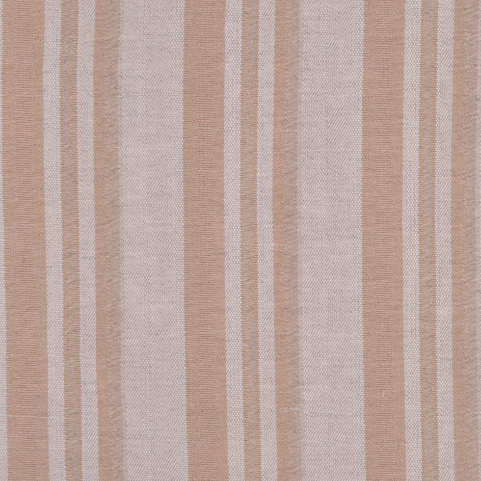 Italian Oatmeal and Tan Striped Cotton Suiting - Joann Fabrics