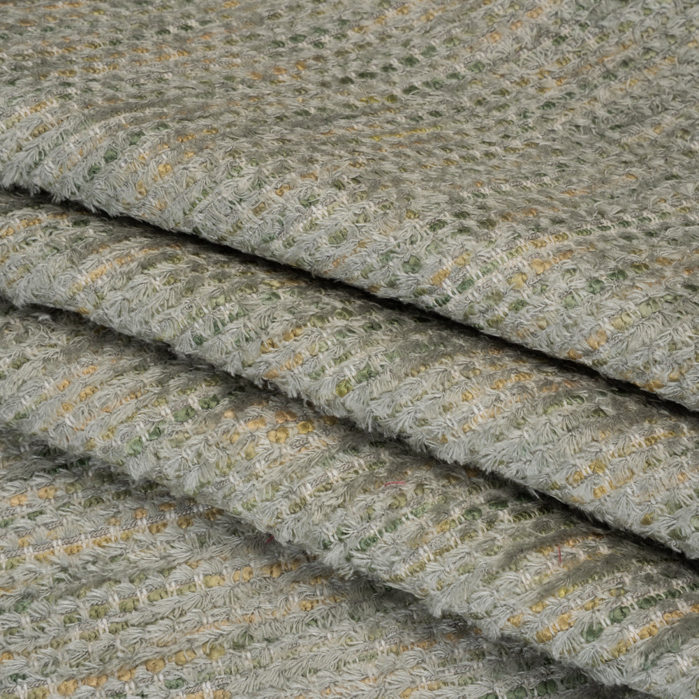Recycled Olefin and Acrylic Upholstery Boucle and Chenille Tweed - Seaglass Stripes - Virginia Collection - Joann Fabrics