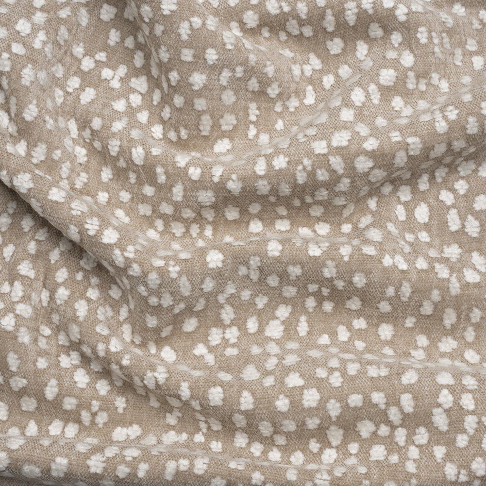 Upholstery Chenille - Beige Spotted - Piperhill Collection - Joann Fabrics