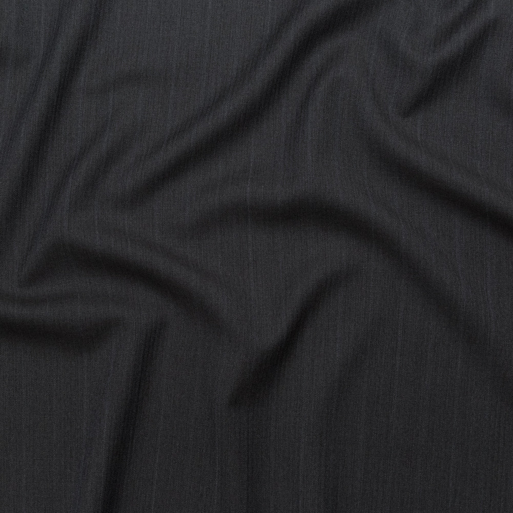 Italian Gray Striated Herringbone Stretch Wool Suiting - Joann Fabrics