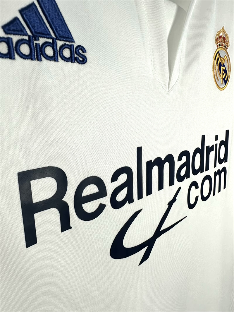 2001/2002 Retro Real Madrid Home Soccer Jersey 1:1 Thai Quality