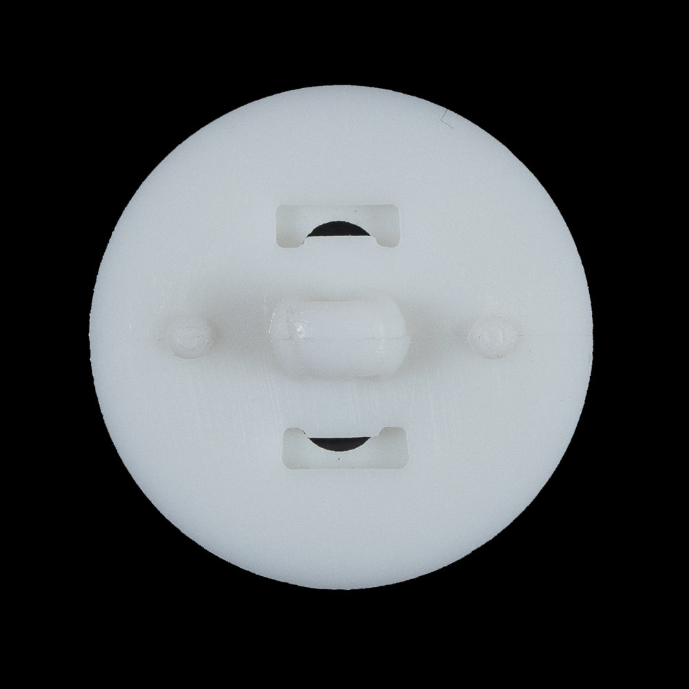 White Sewn Look Plastic Shank Back Button - 44L/28mm - Joann Fabrics
