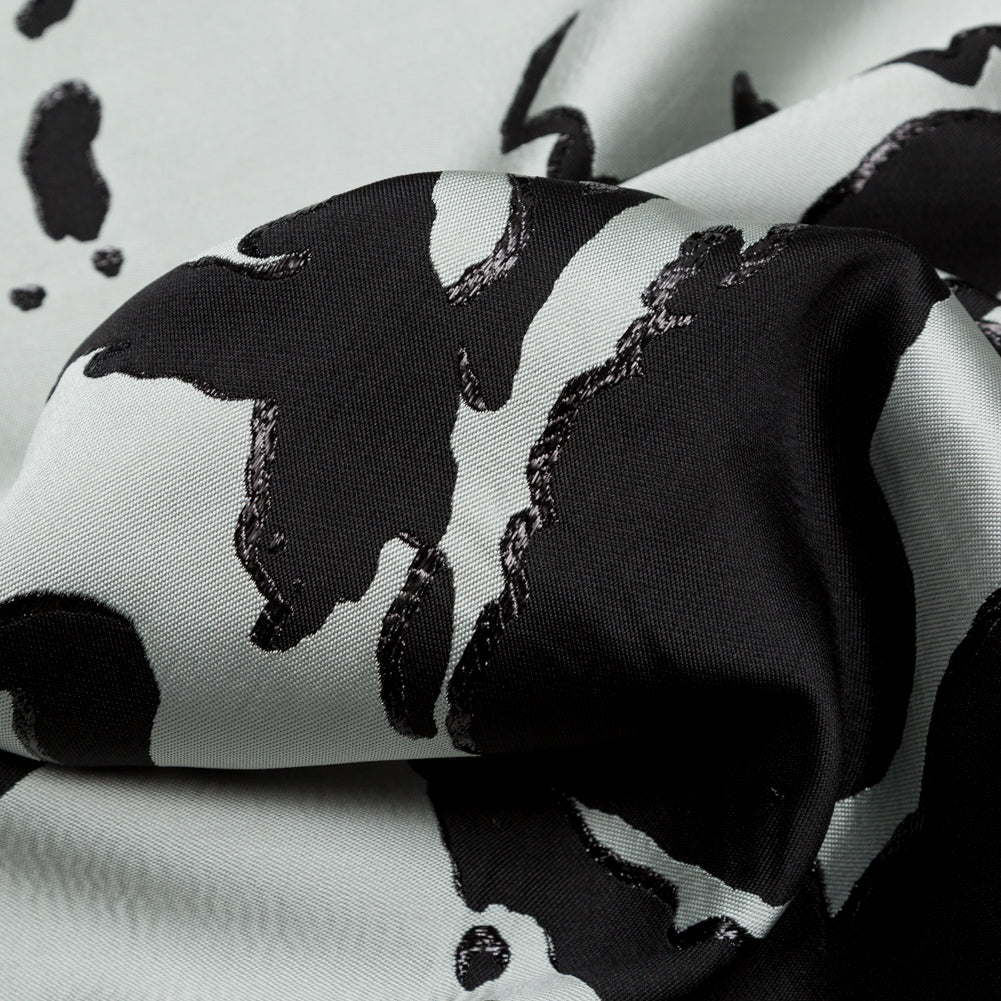 Metallic Abstract Jacquard Lame - Black and Gray Violet - Joann Fabrics