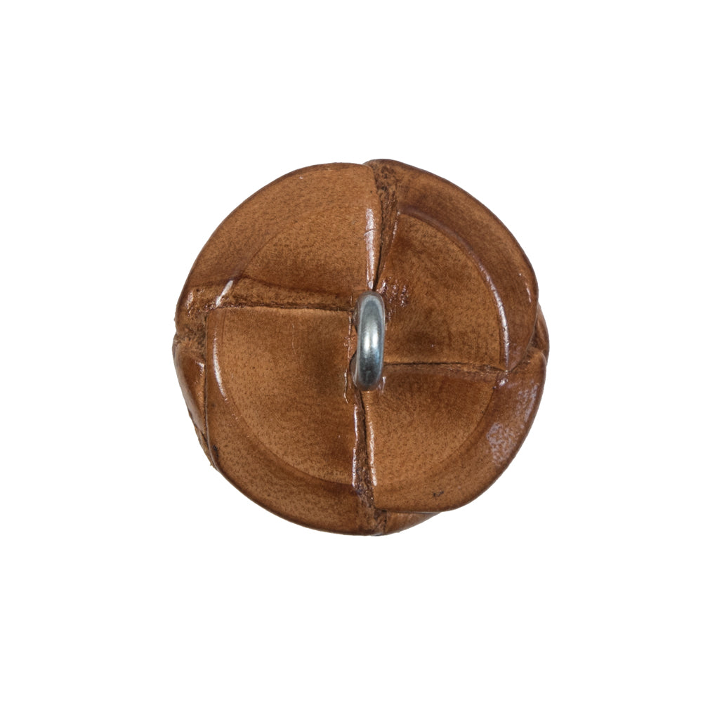 Lacquered Natural Leather Button - 36L/23mm - Joann Fabrics