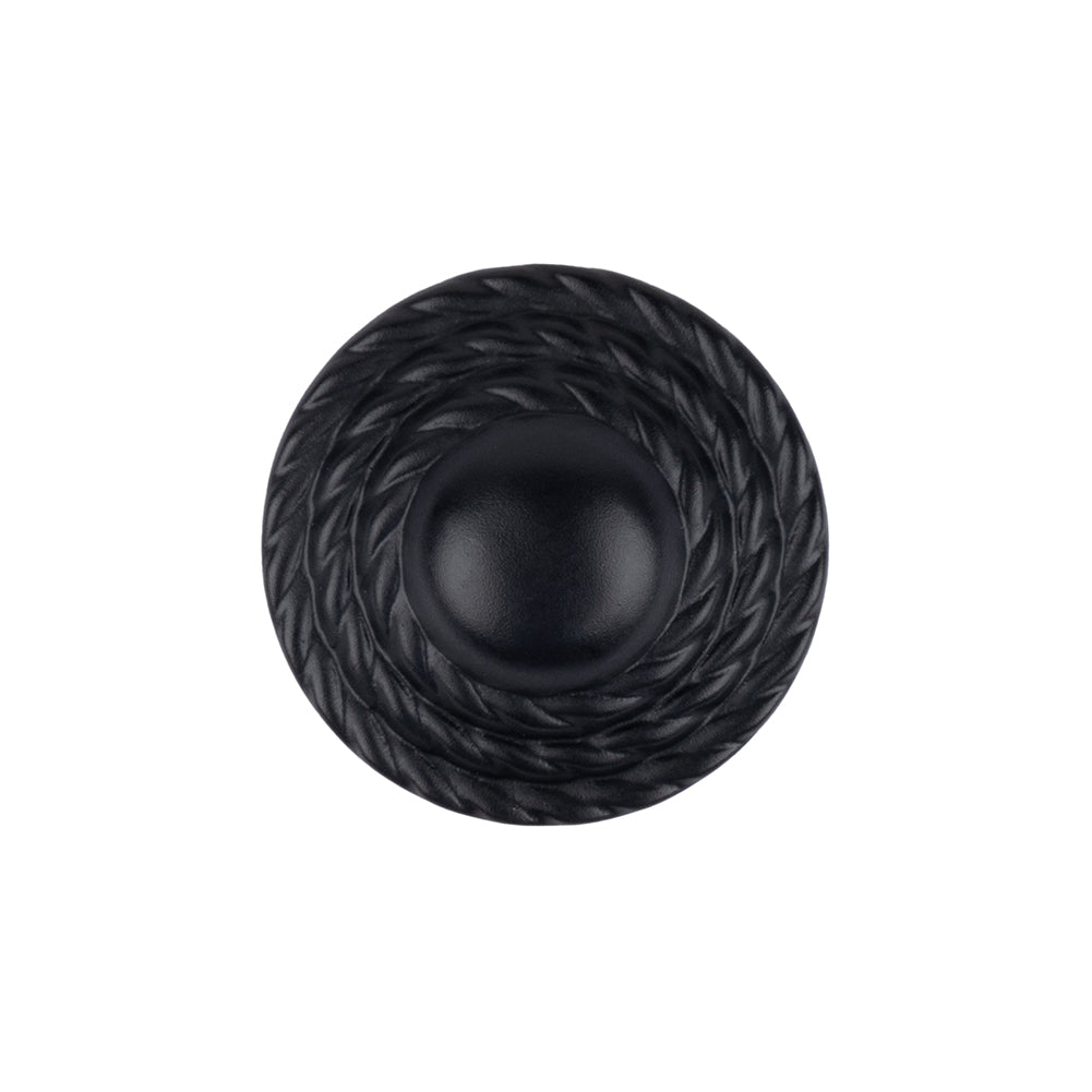Black Tiny Mound Rope Textured Shank Back Button - 34L/21.5mm - Joann Fabrics
