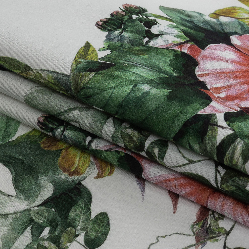 Mercerized Organic Egyptian Cotton Shirting - Crabapple Florals and Foliage - Ravello Collection - Joann Fabrics