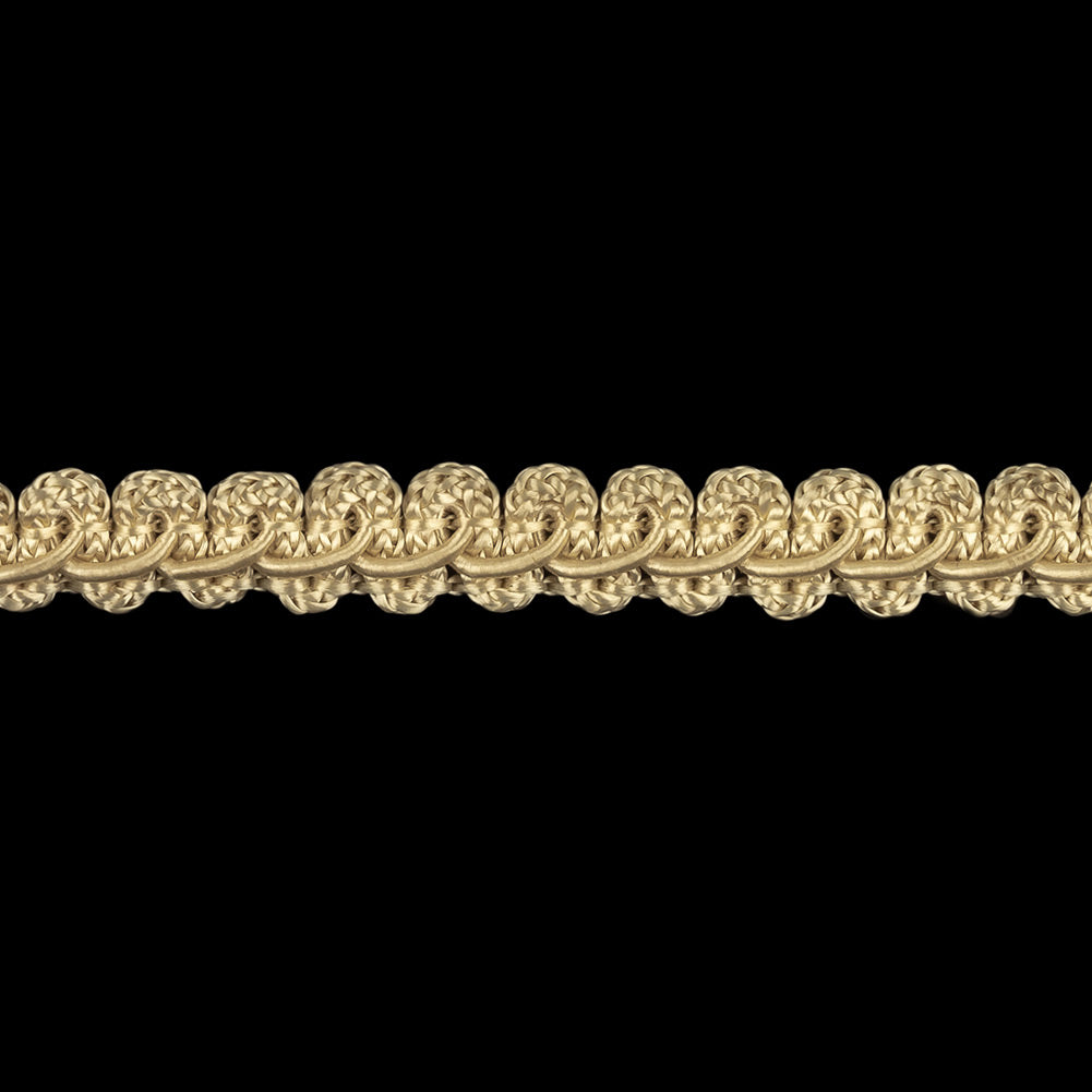 Off White Cotton Blend Braided Trim - 0.375