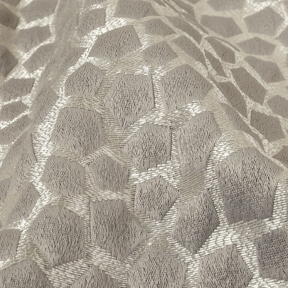 British Imported Platinum Satin-Faced Pentagonal Drapery Jacquard - Joann Fabrics