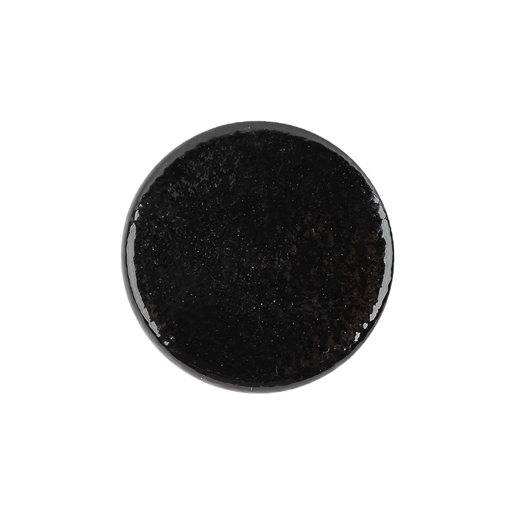 Black Patent Leather and Silk Sew On Button - 36L/23mm - Joann Fabrics