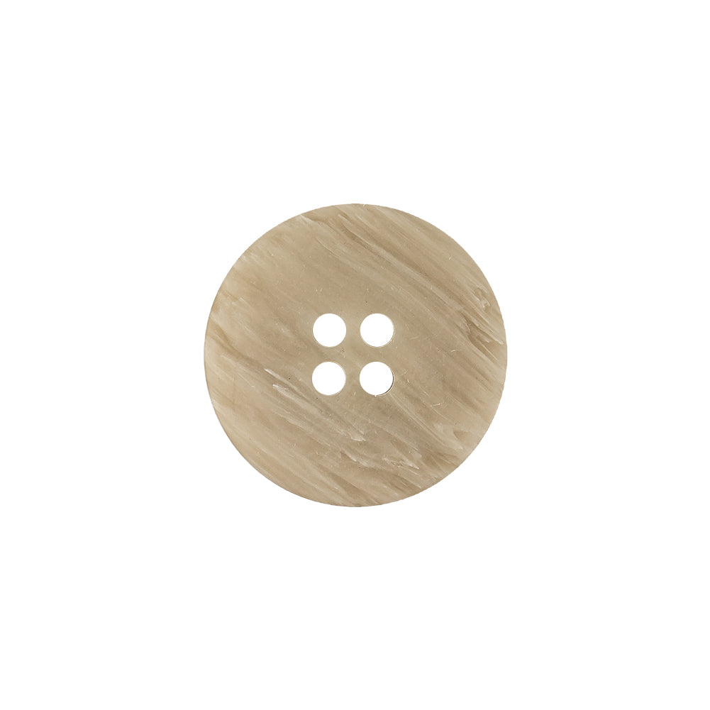 Pistachio Shell and Light Gray Striated Narrow Rim 4-Hole Button - 28L/18mm - Joann Fabrics