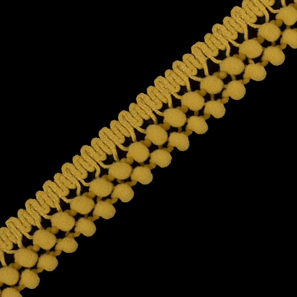 Yellow Two Row Mini Pom Pom Trim - Joann Fabrics