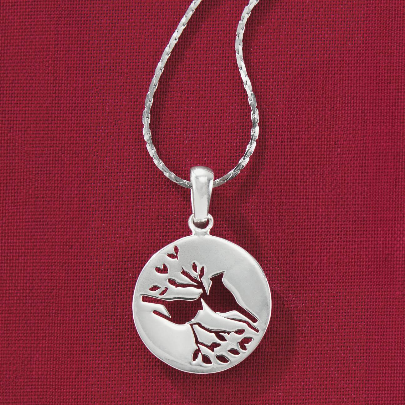 Sterling Cardinal Pendant - Northstyle Catalog